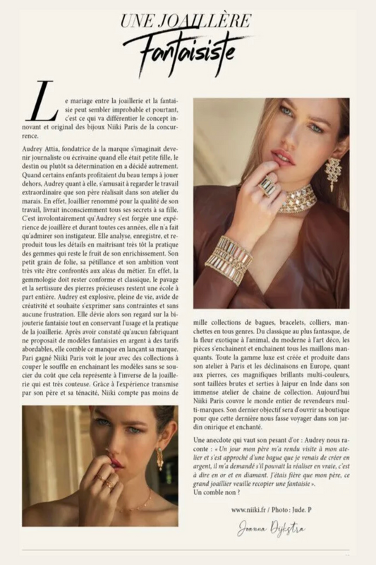 Audrey Attia : de l'atelier familial à la création de Niiki Paris et de Jade et Julie