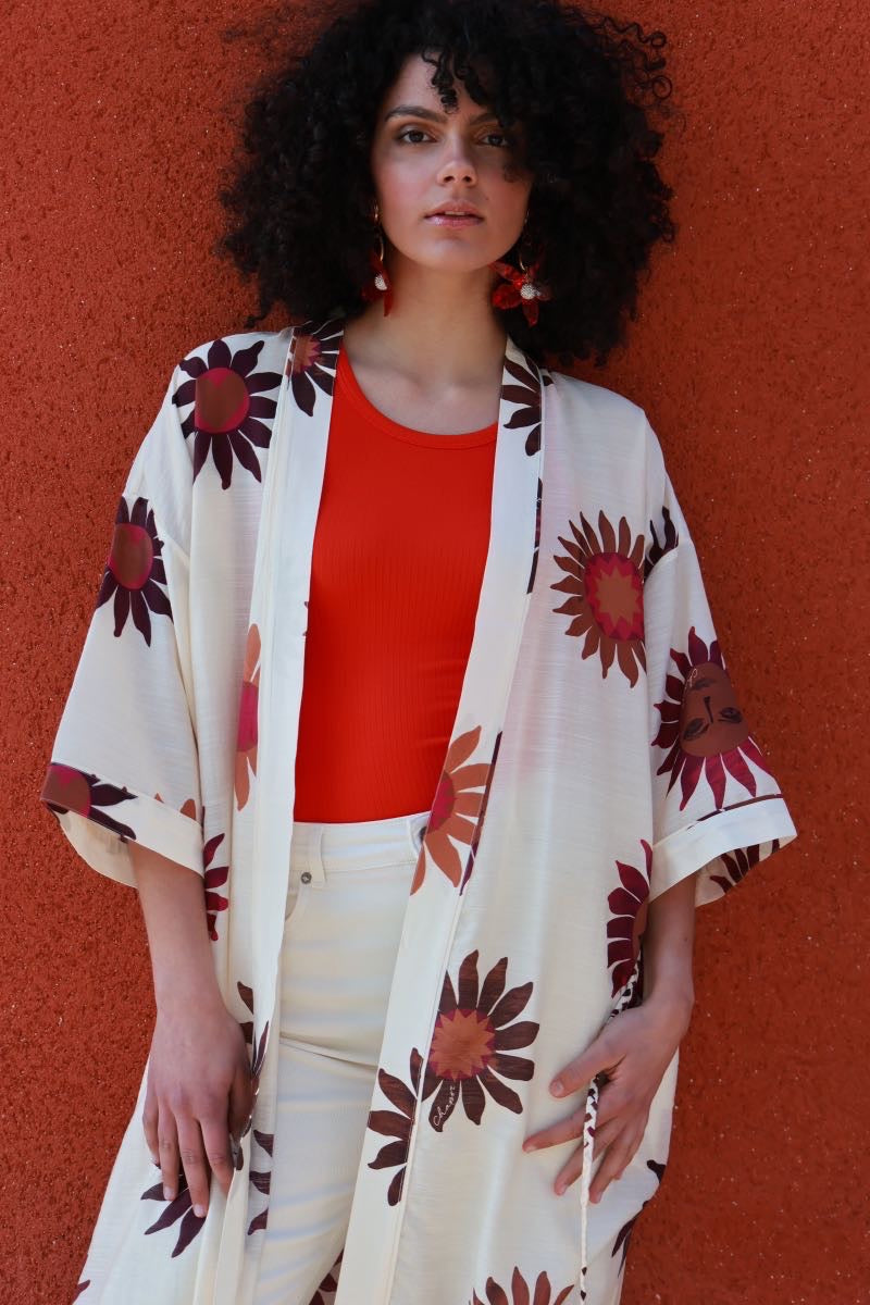 Elvira Camisole Uni Côtelé rouge coquelicot