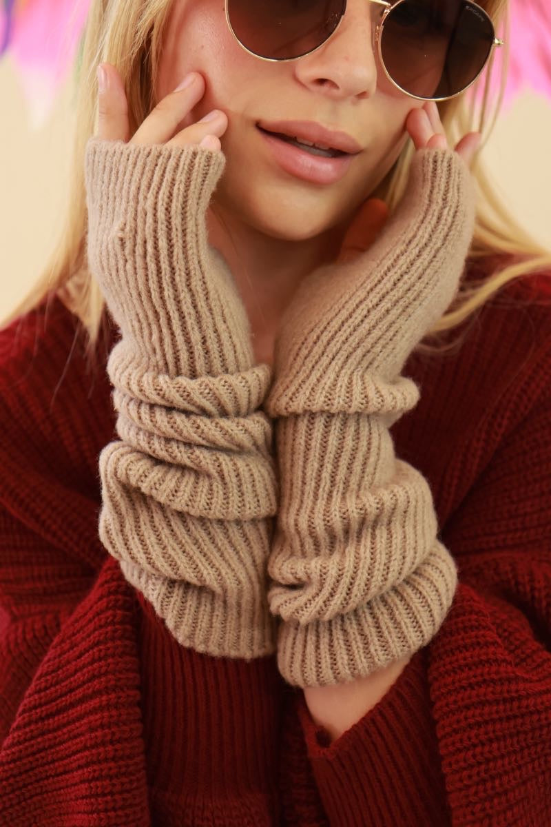 Mitaines beige by Marie île de Ré