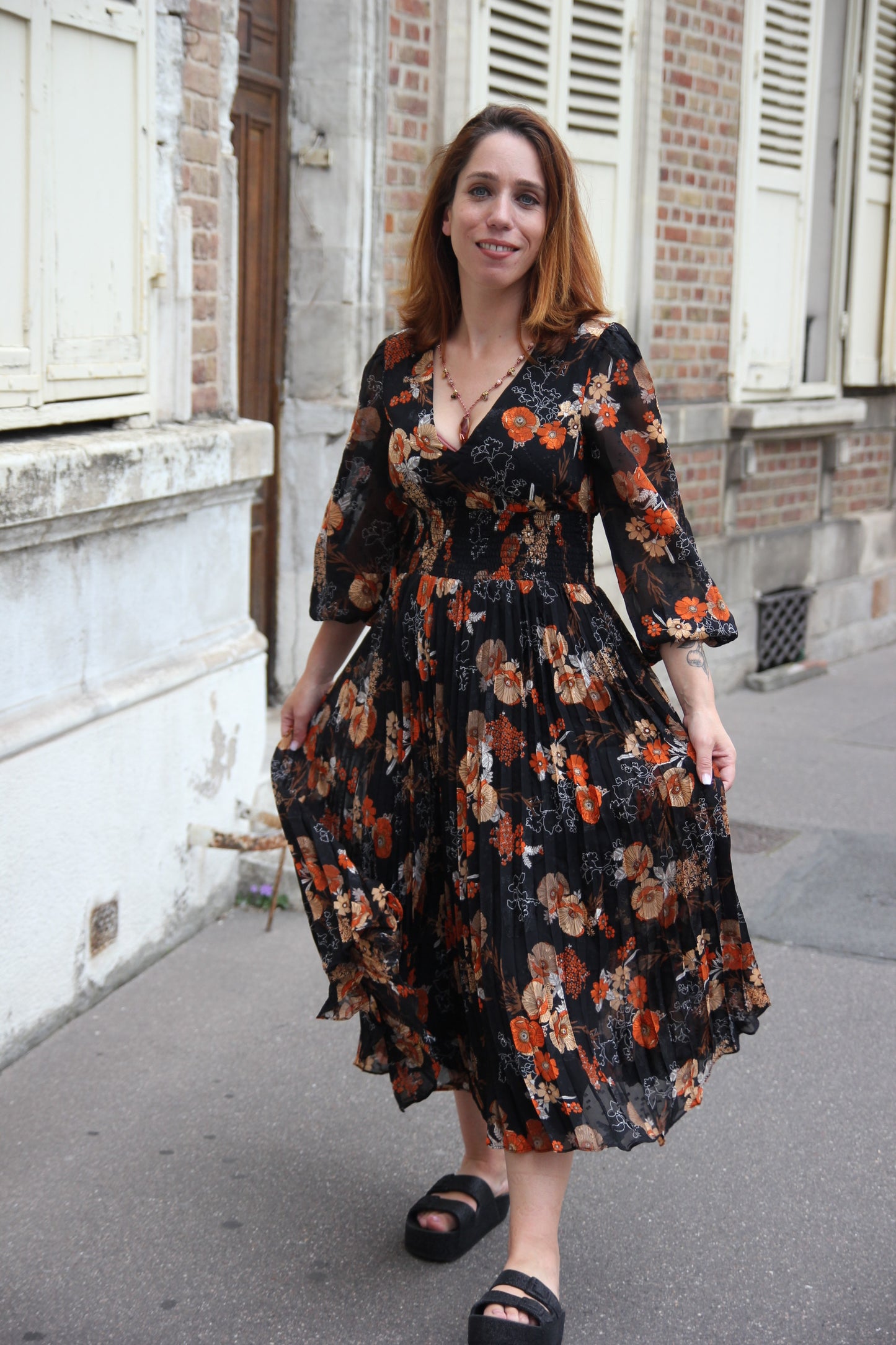 Dress Black Traffic People