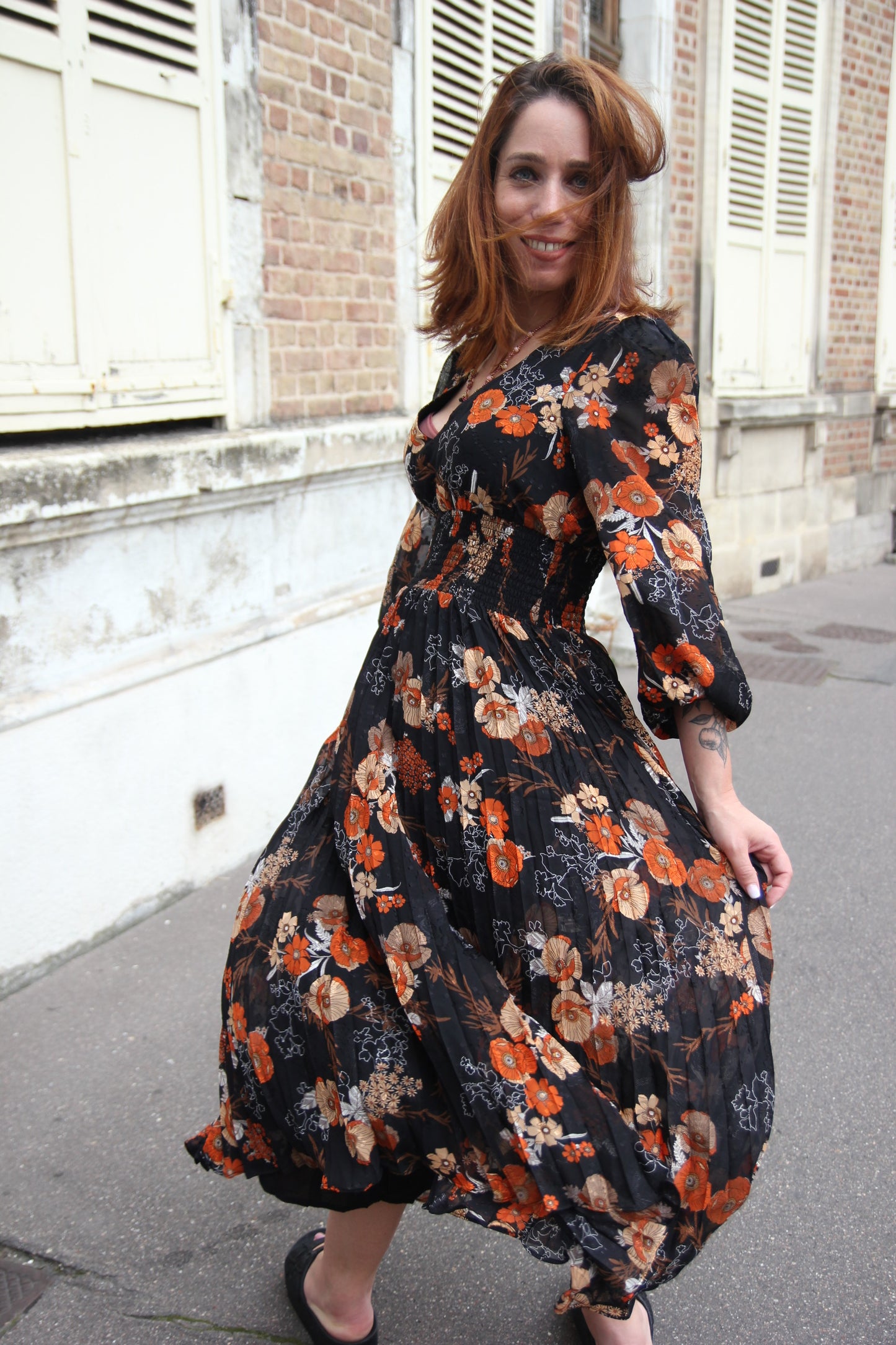 Dress Black Traffic People