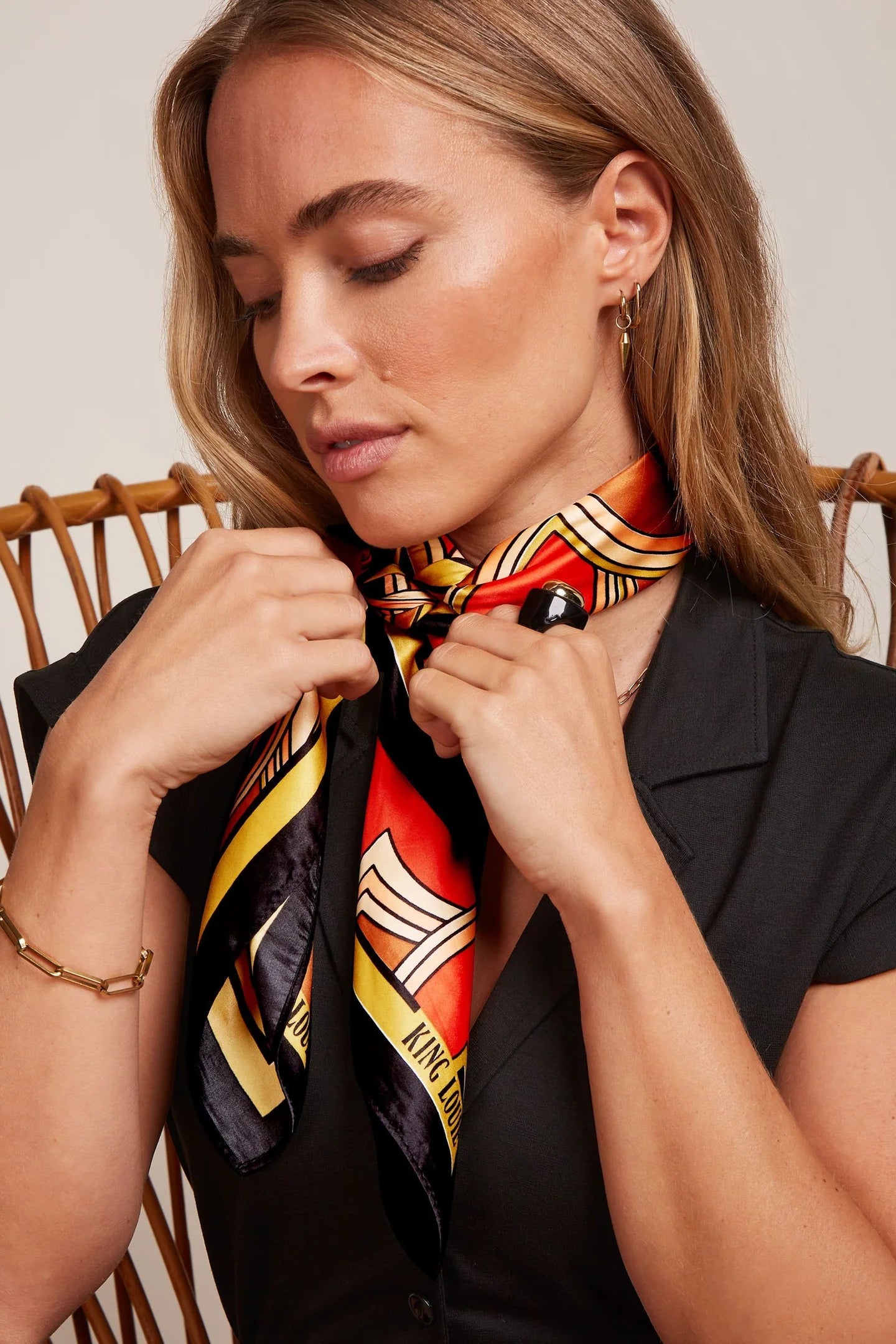 Carré foulard King Louie