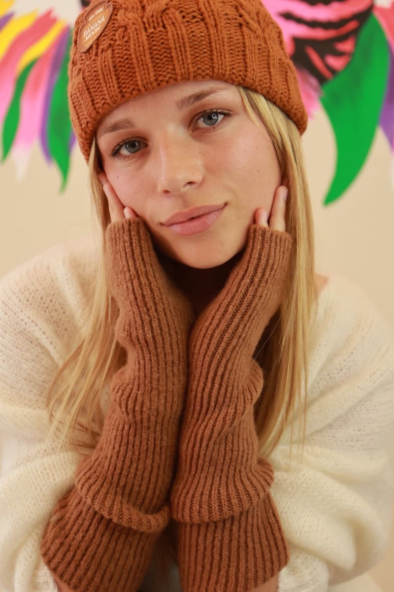 Mitaines Camel by Marie Île de Ré