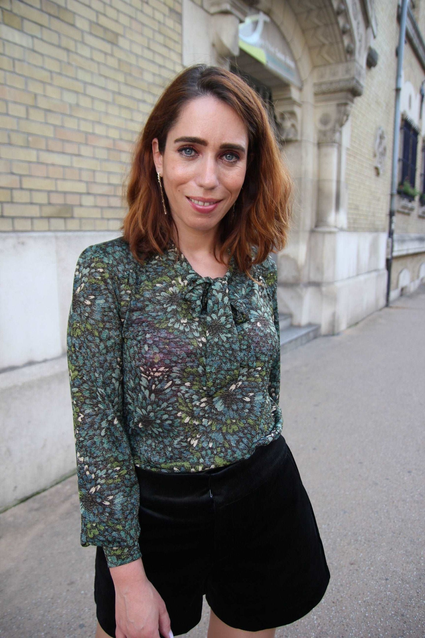 Boucles d’oreilles pendantes à strass