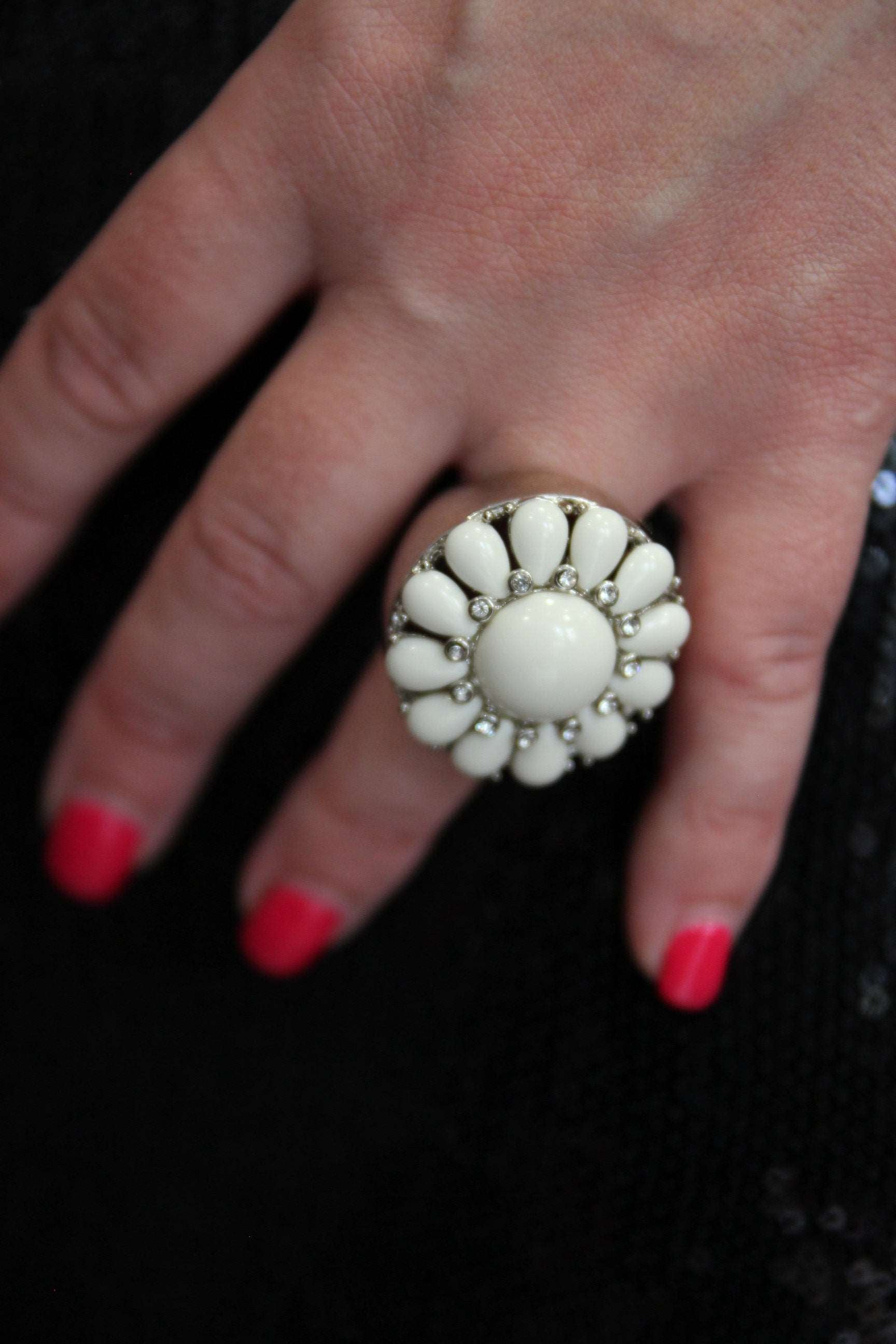 Bague Rosace Jade et Julie