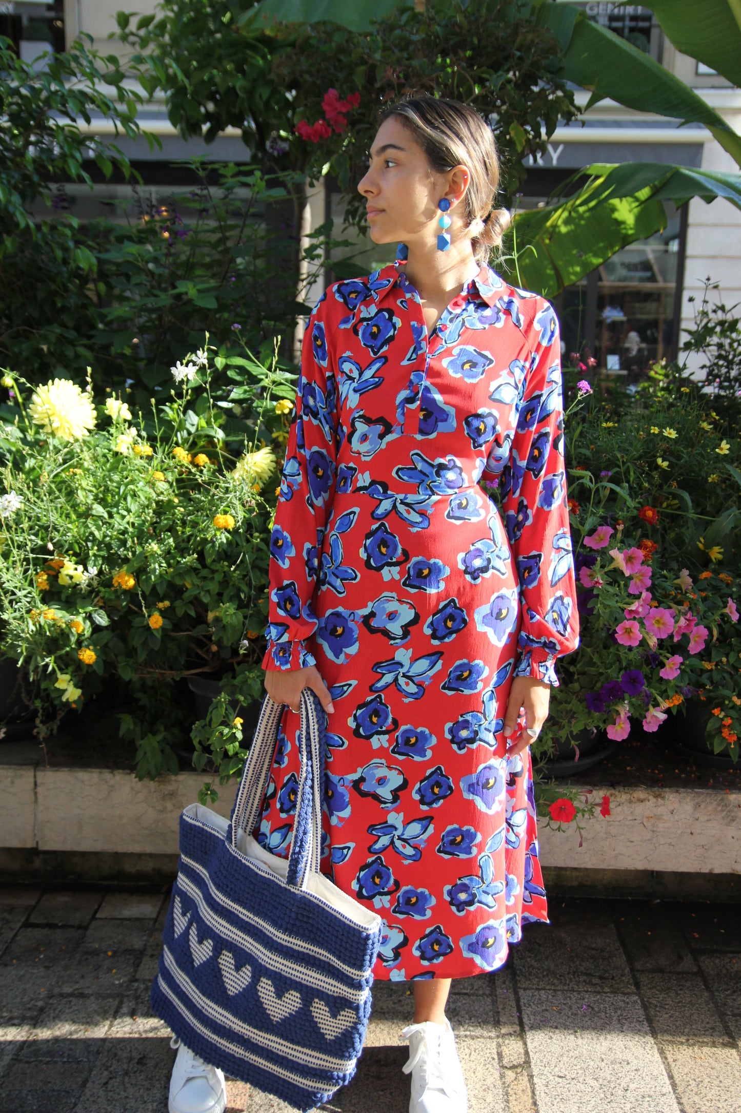 Flower Glory Red POM Amsterdam Dress