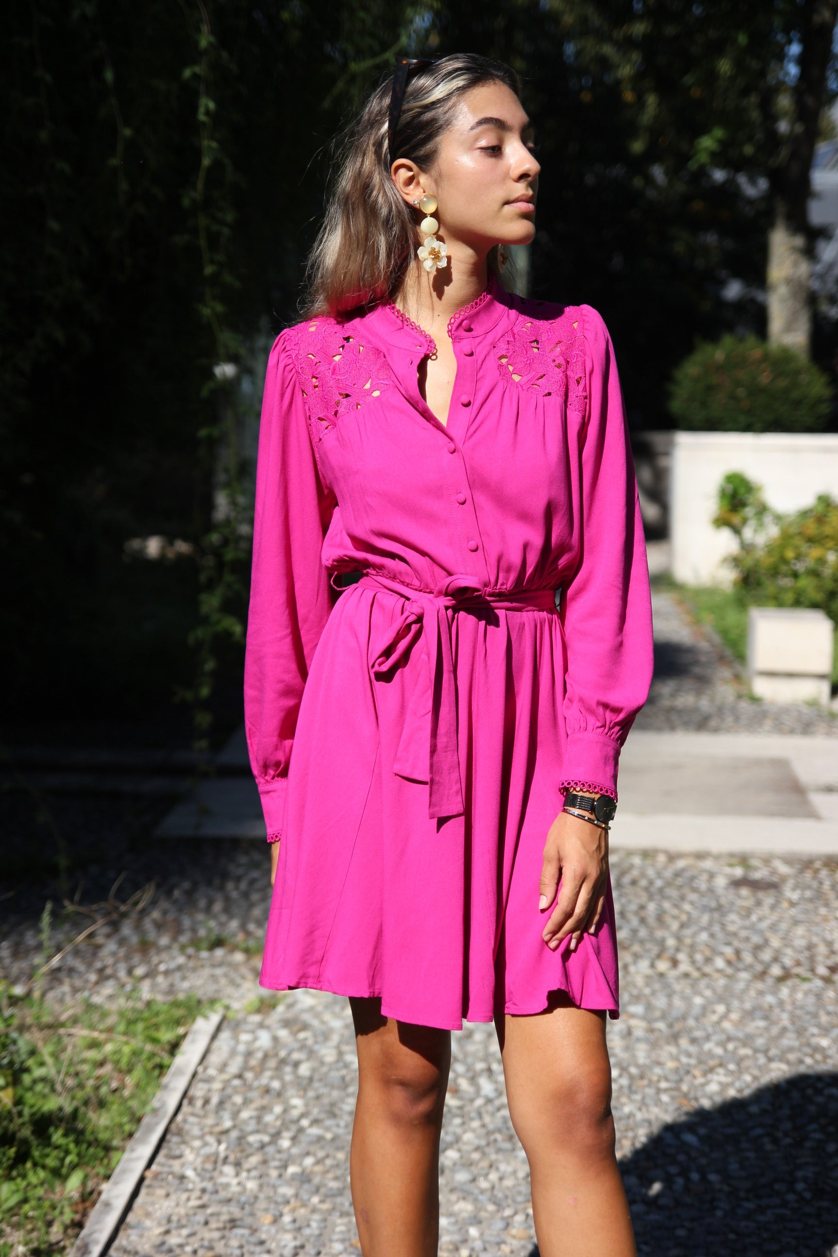 Civi dress fuchsia Suncoo