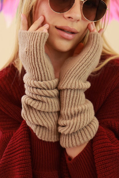 Mitaines beige