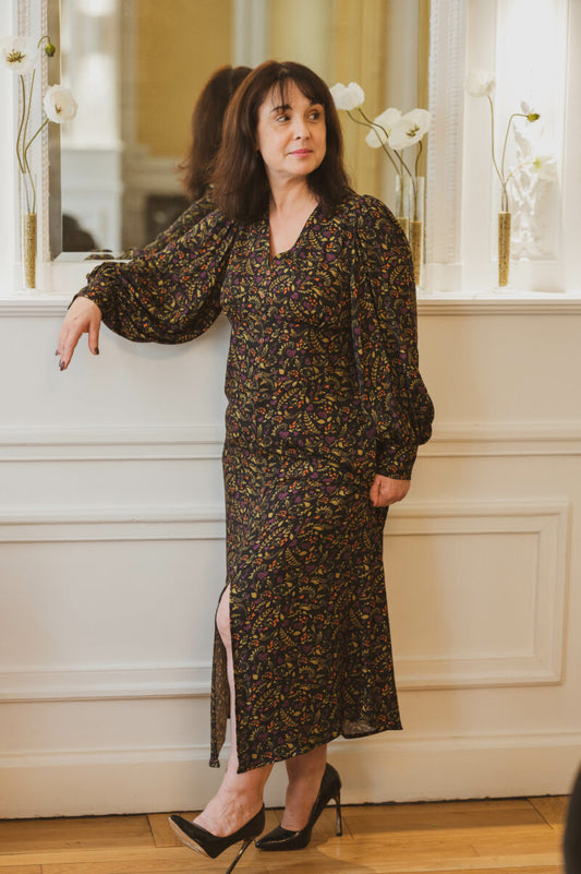 Robe longue à motifs Imprévu