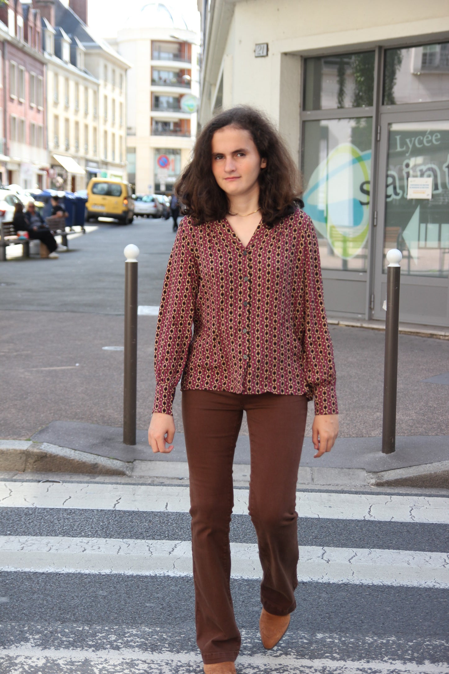 Pantalon marron flare la petite étoile 