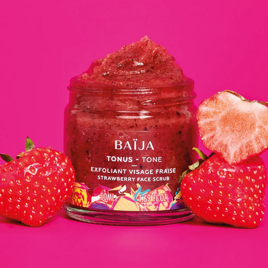 Exfoliant visage fraise_Baïja TONUS