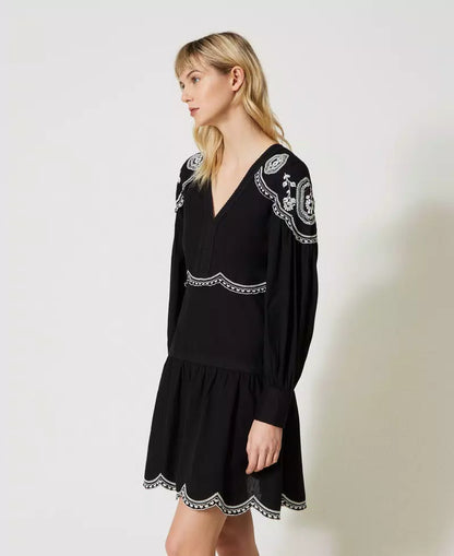 Robe noire bohemian Twinset boutique La P’tite Rebelle Amiens