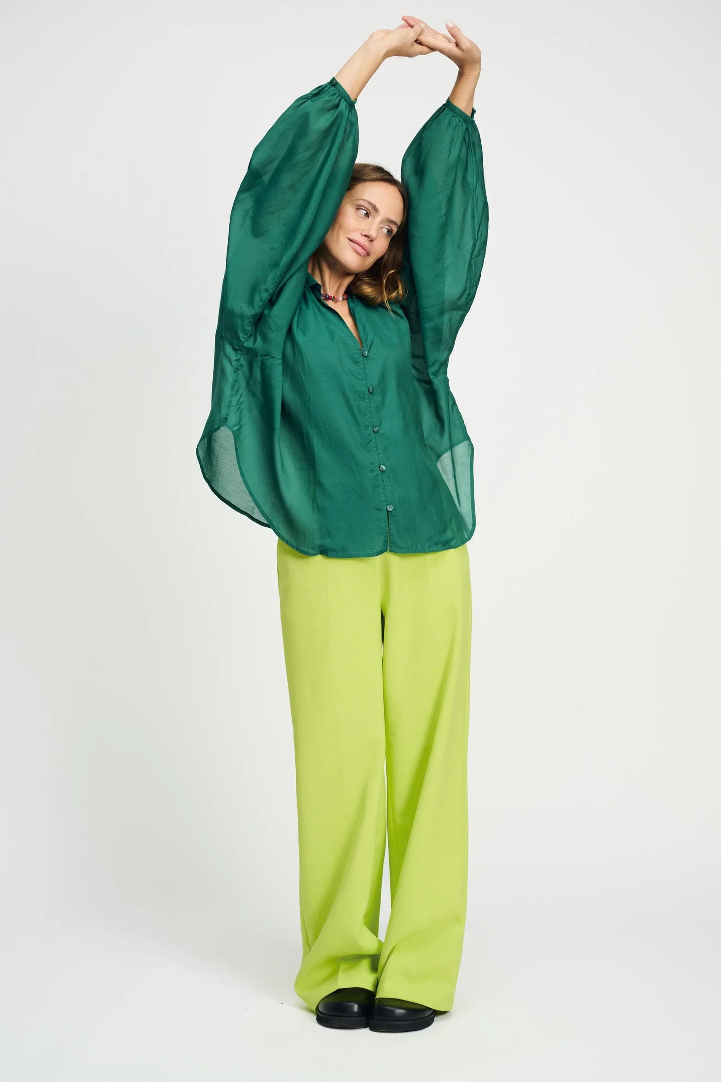 Blouse Léna Green Pom Amsterdam