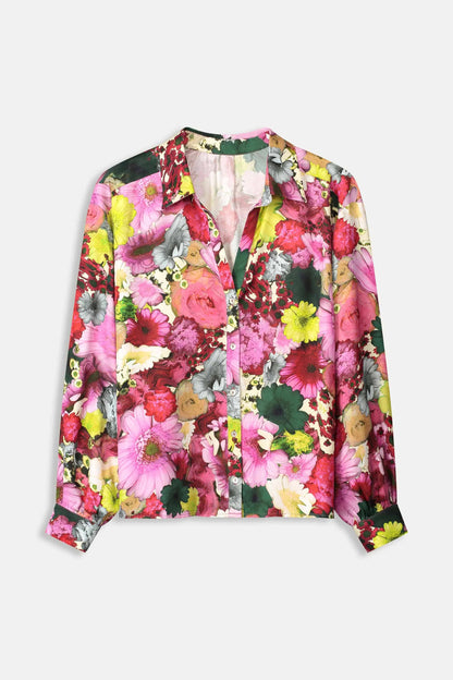 Blouse satin love bouquet