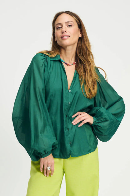 Blouse Léna Green Pom Amsterdam