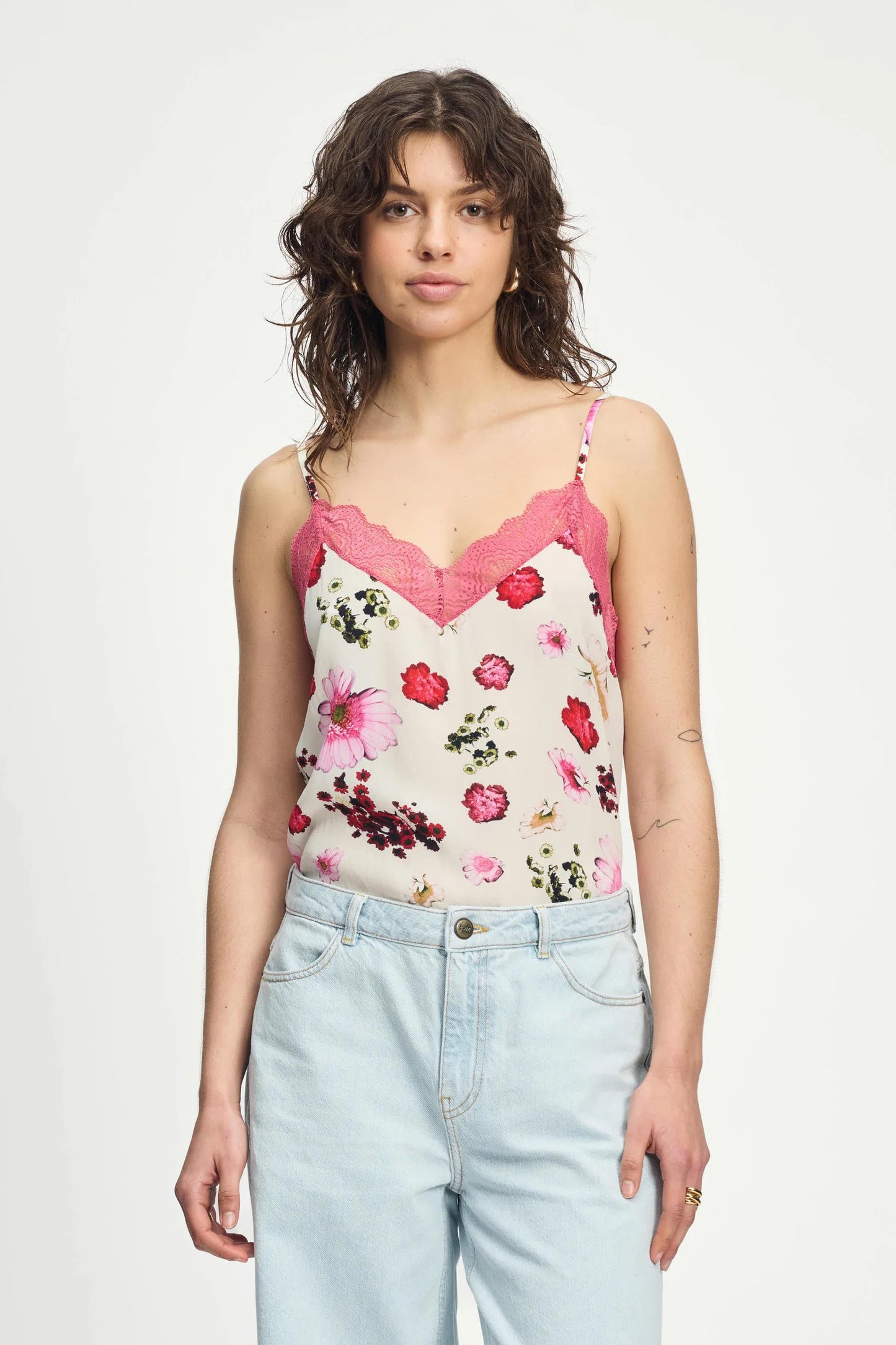 Top Cami bouquet cream Pom Amsterdam